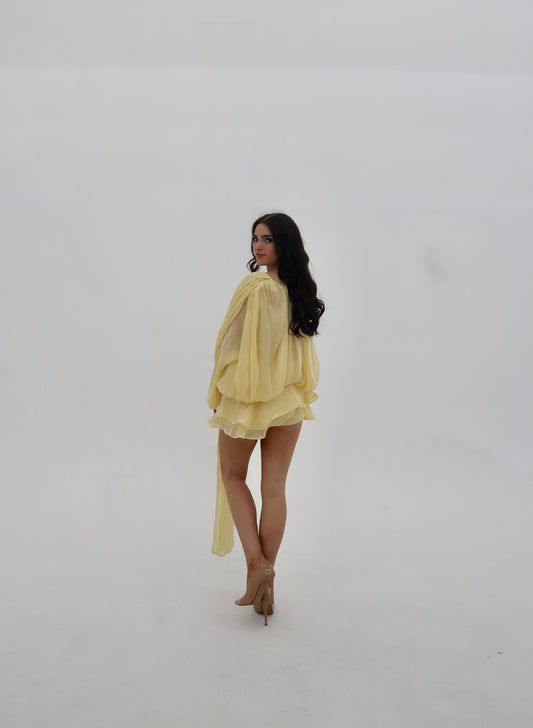 The Vivienne: Blouse & Shorts Set