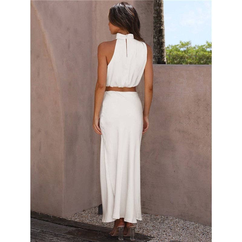 The Gabrielle: Sleeveless Maxi Set