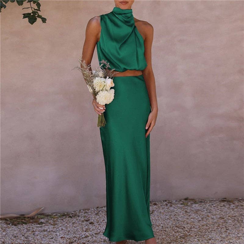 The Gabrielle: Sleeveless Maxi Set
