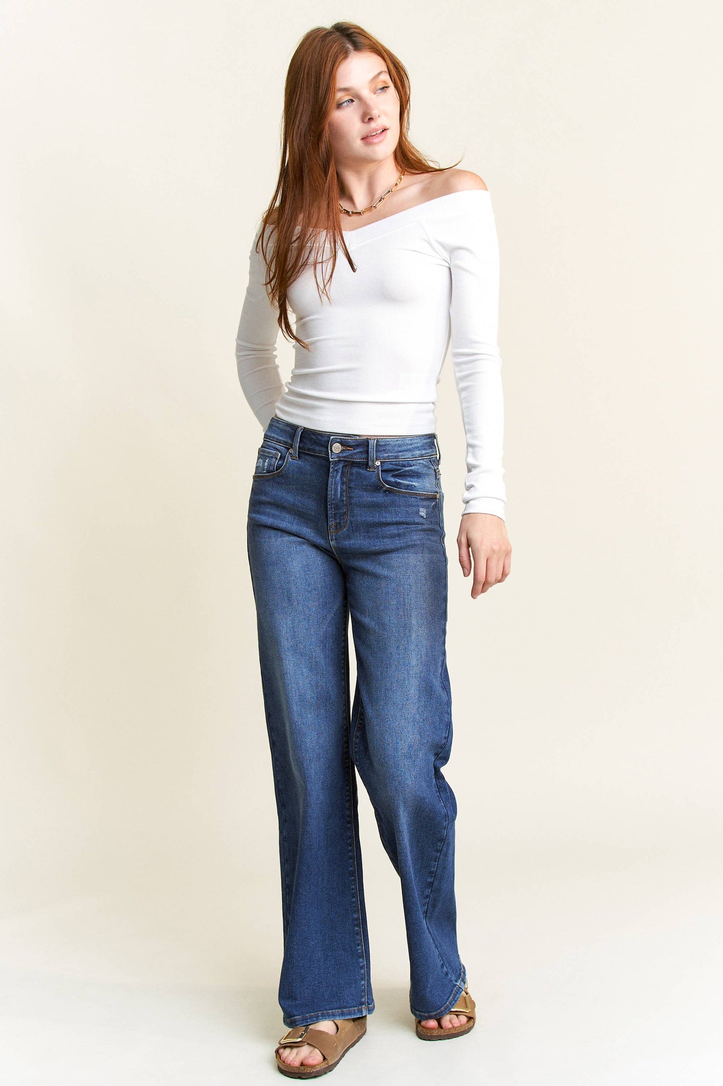 The Dakota Jean: High Rise Wide Leg Jeans