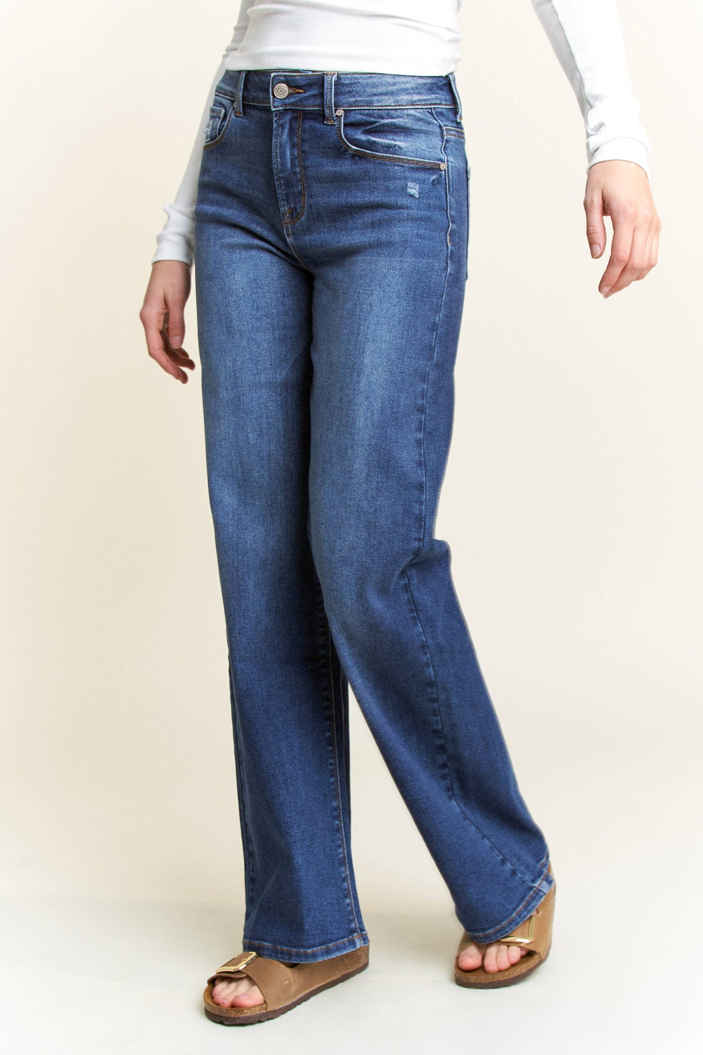 The Dakota Jean: High Rise Wide Leg Jeans