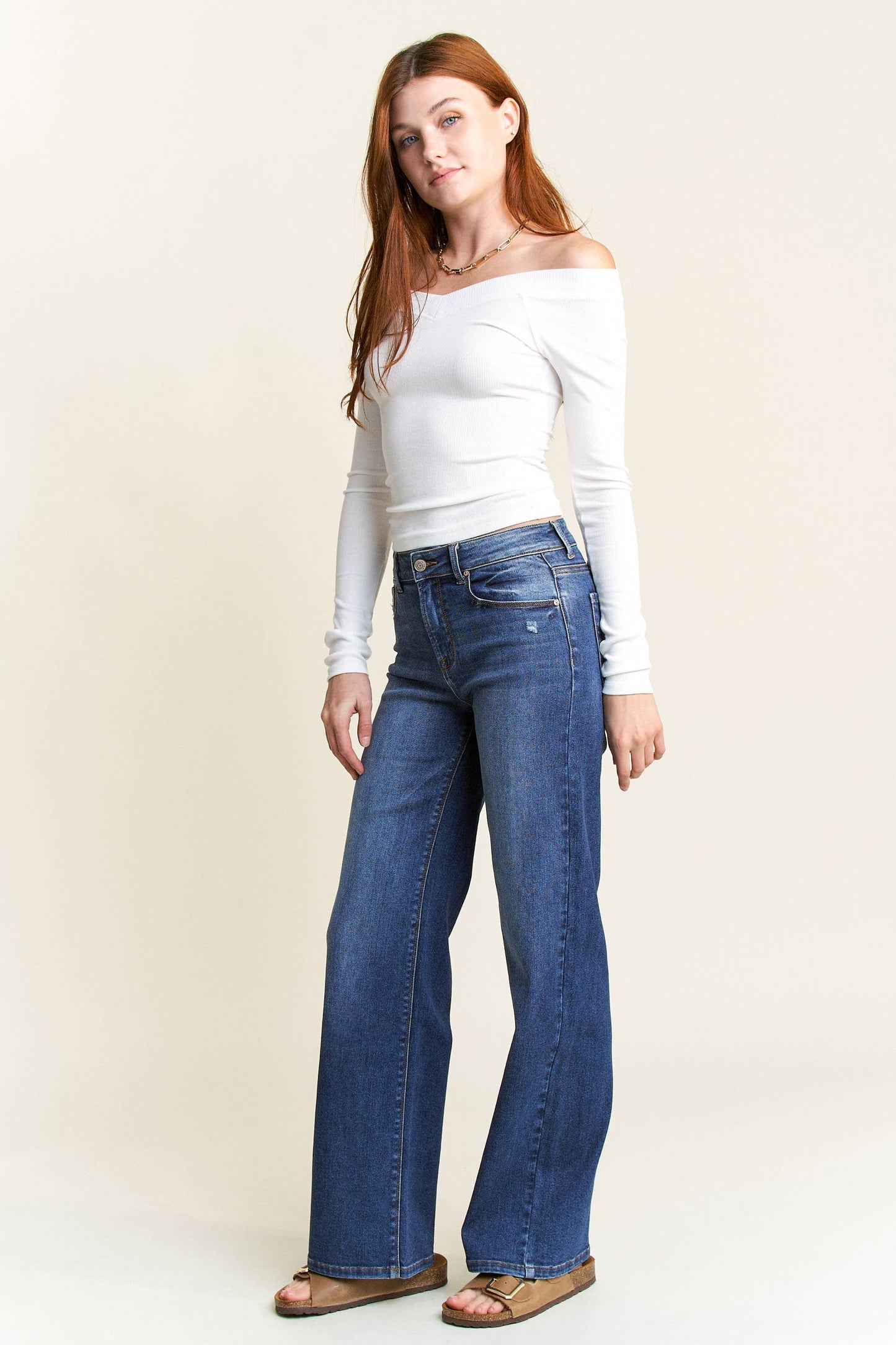 The Dakota Jean: High Rise Wide Leg Jeans