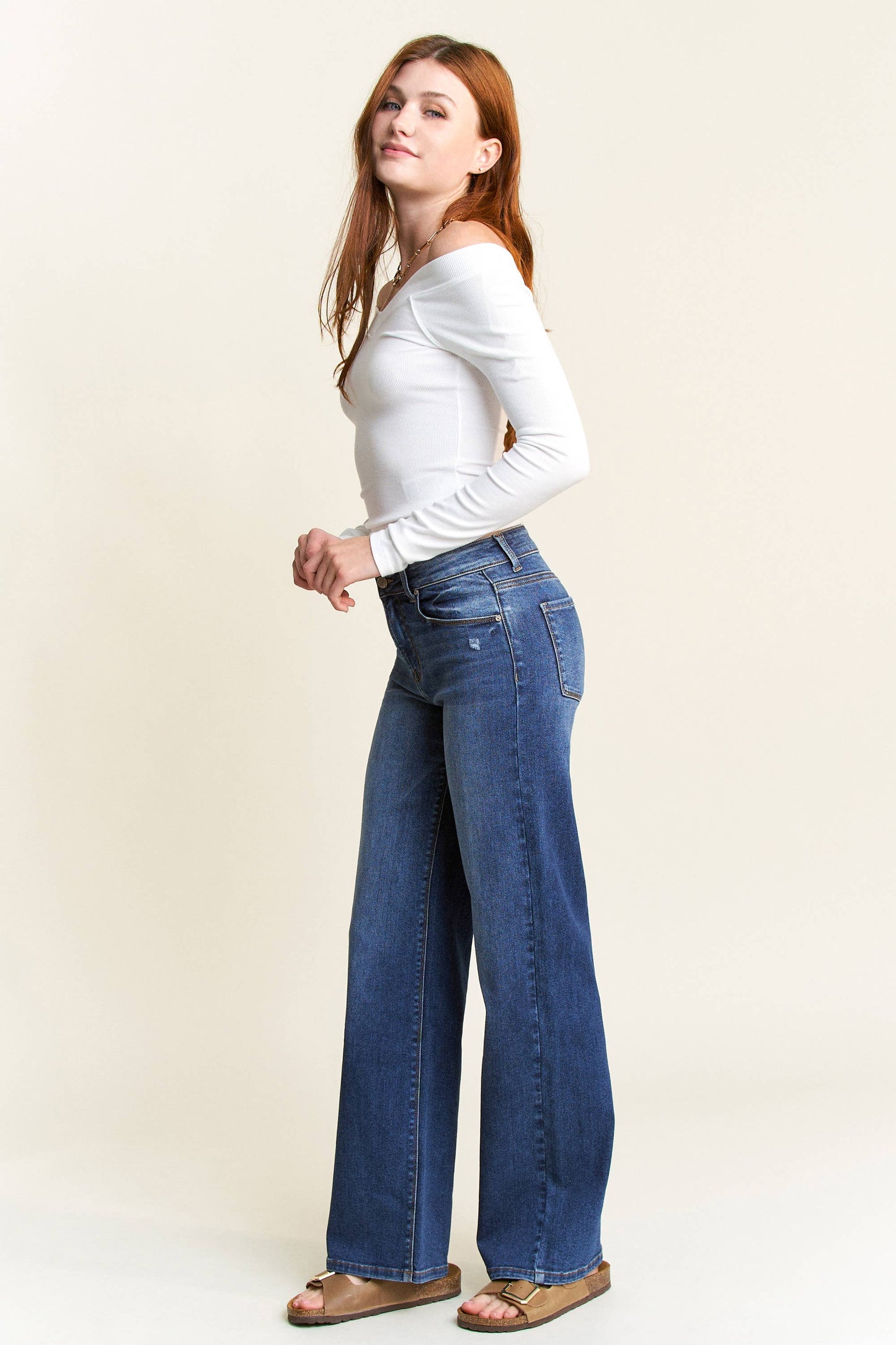 The Dakota Jean: High Rise Wide Leg Jeans