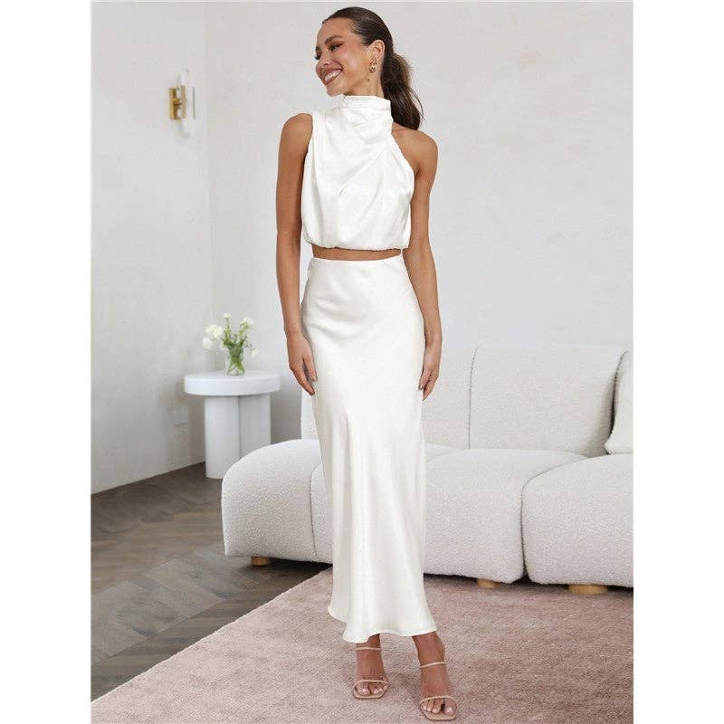 The Gabrielle: Sleeveless Maxi Set