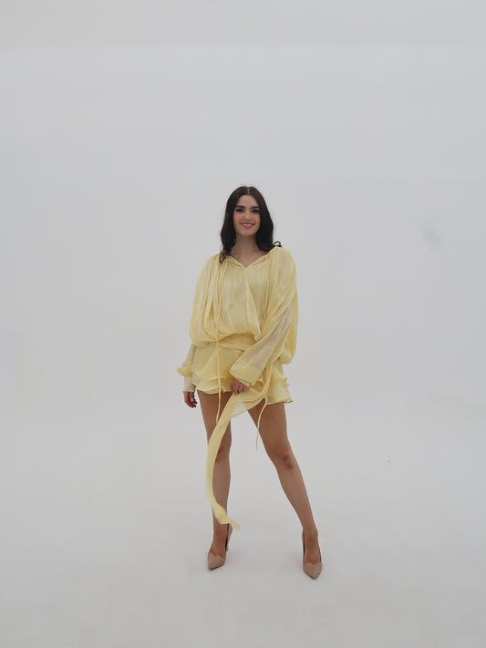 The Vivienne: Blouse & Shorts Set