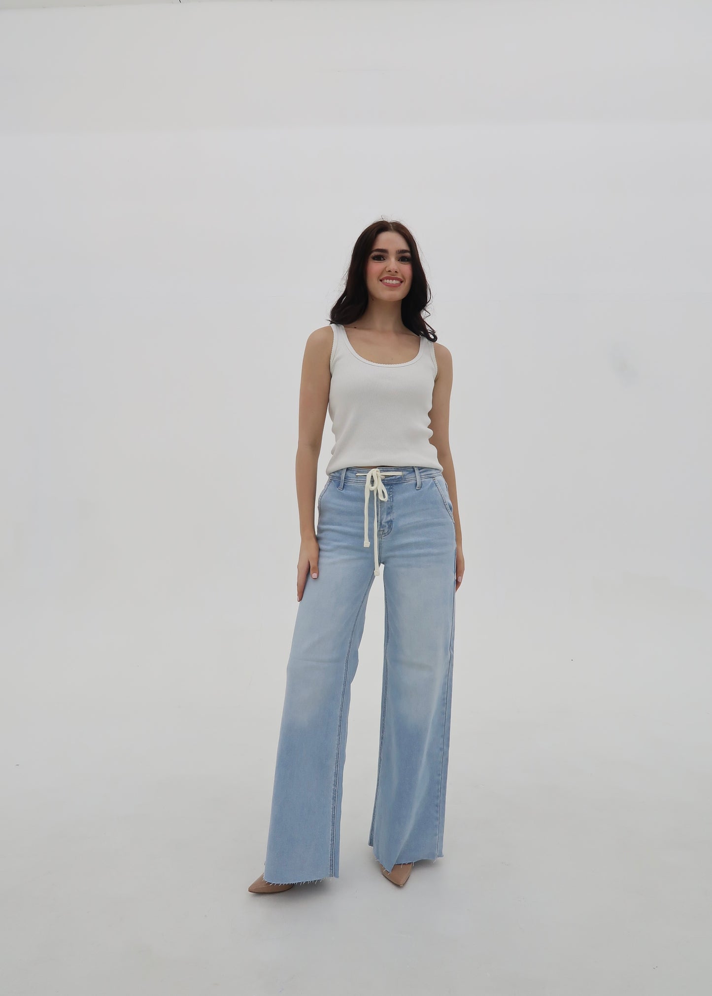 The Sydney Jean: Waist Cinch Tie