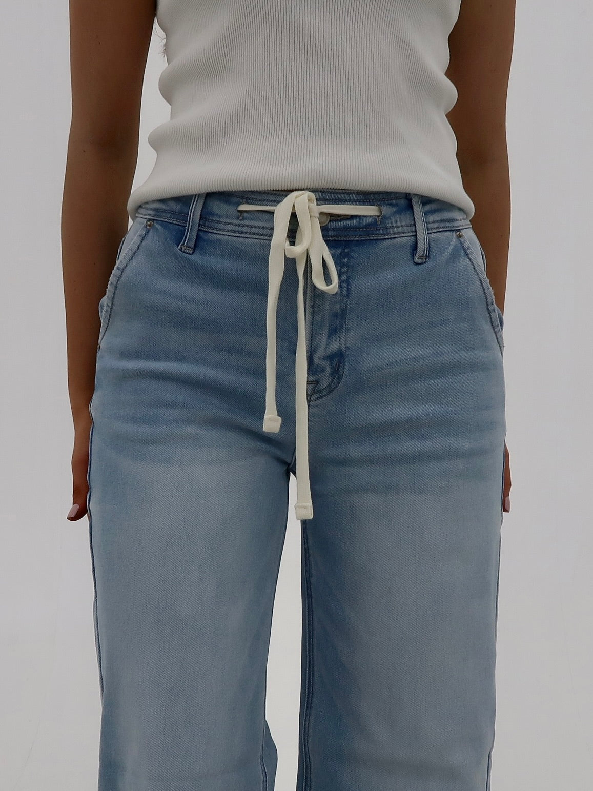 The Sydney Jean: Waist Cinch Tie