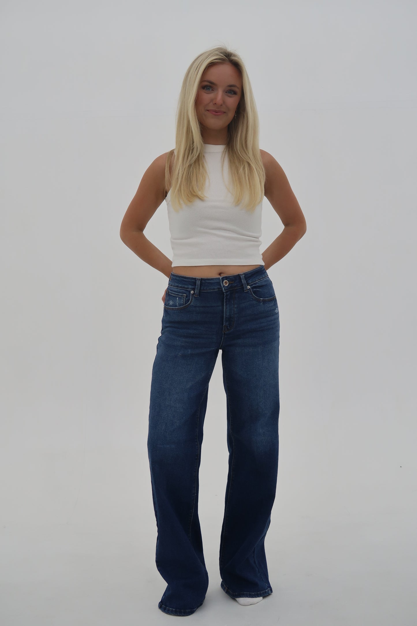 The Dakota Jean: High Rise Wide Leg Jeans