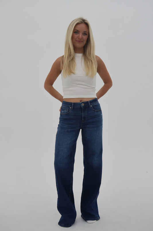 The Dakota Jean: High Rise Wide Leg Jeans