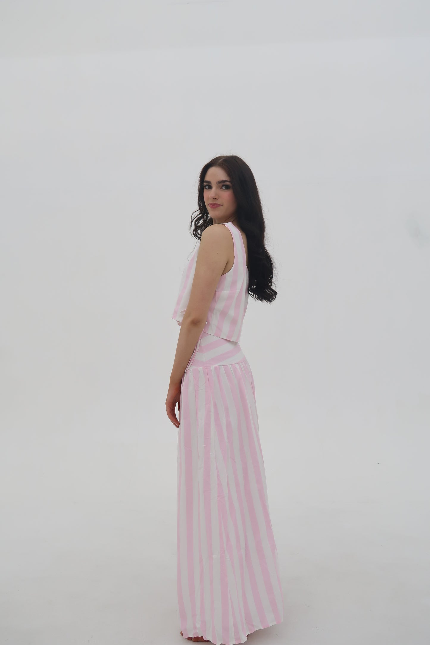 The Ellie: Striped Maxi Set