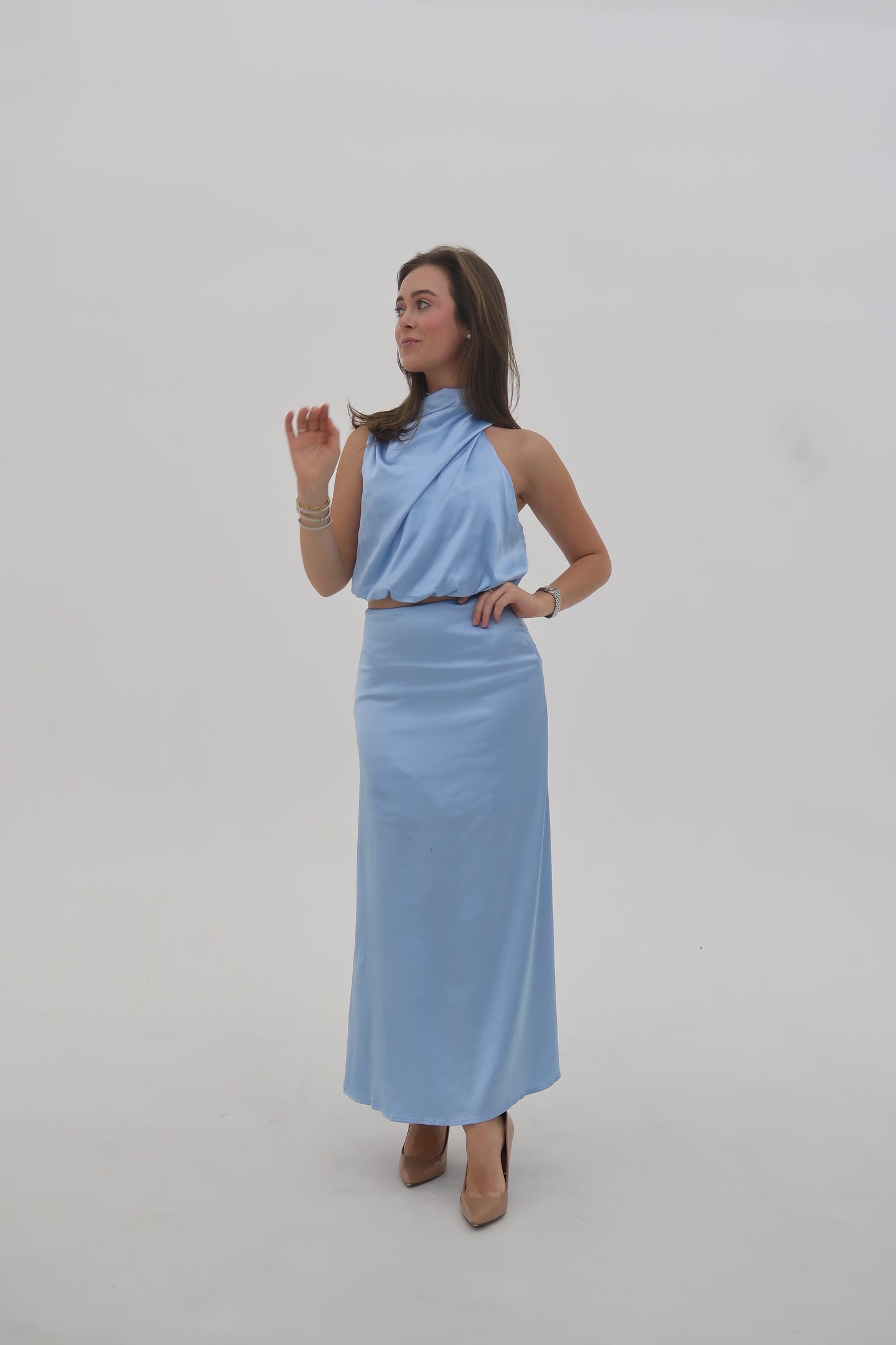 The Gabrielle: Sleeveless Maxi Set
