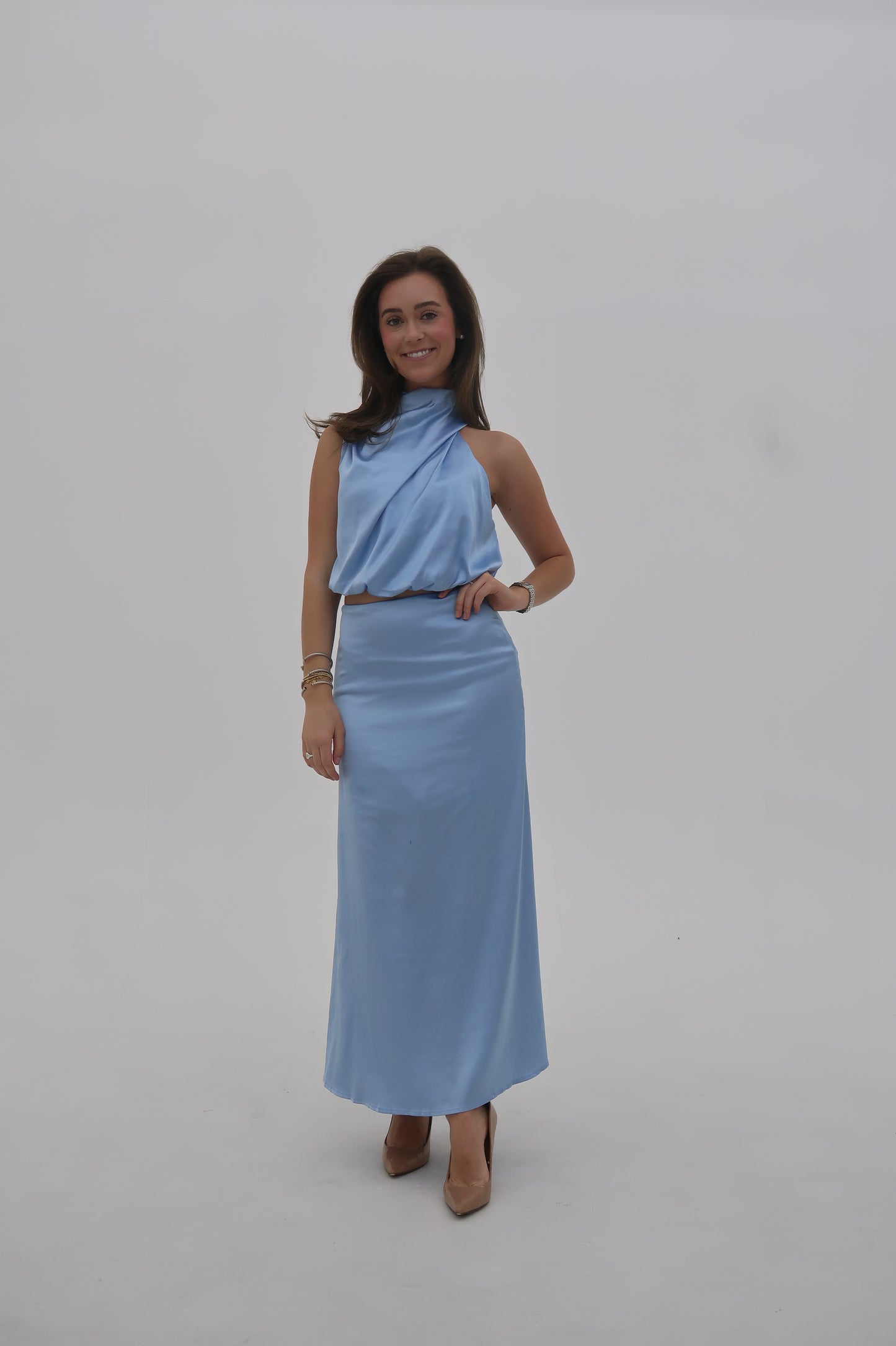 The Gabrielle: Sleeveless Maxi Set