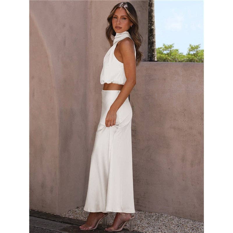 The Gabrielle: Sleeveless Maxi Set