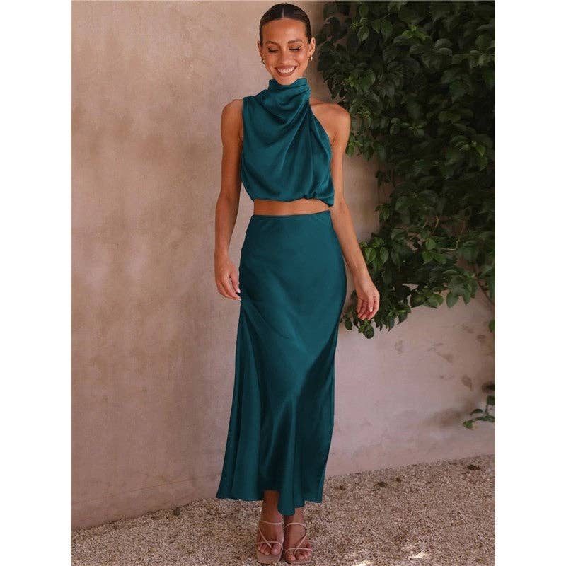 The Gabrielle: Sleeveless Maxi Set