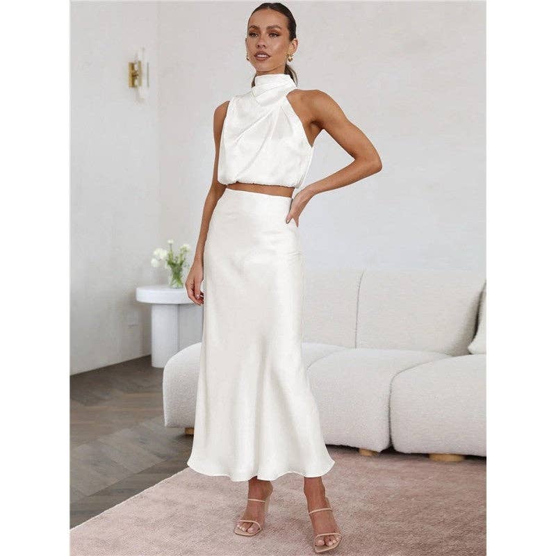 The Gabrielle: Sleeveless Maxi Set