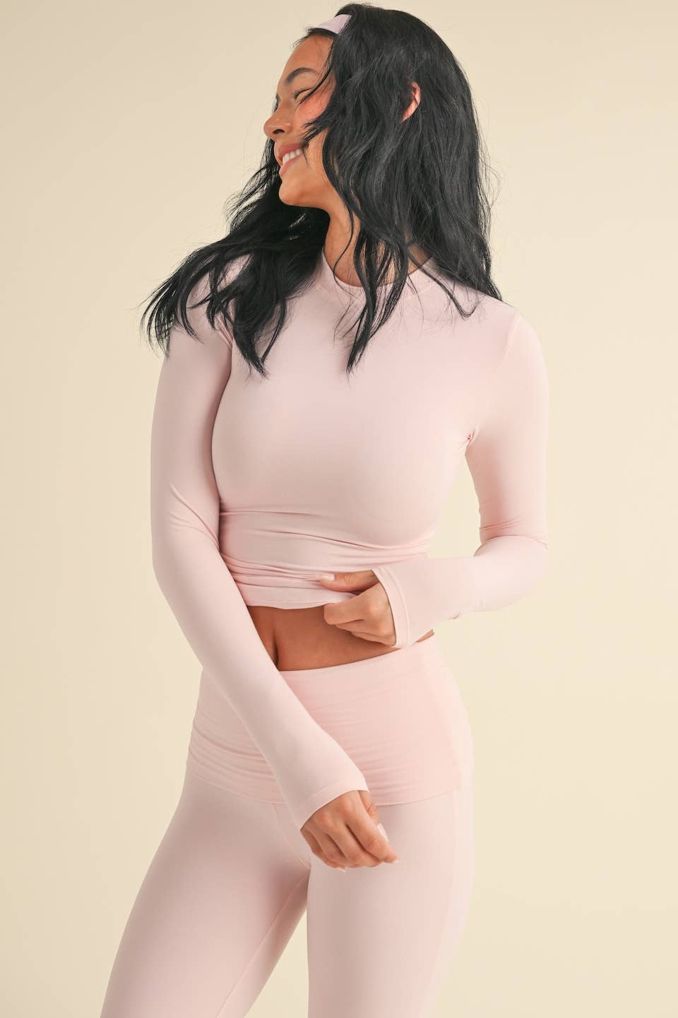 The Rosie: Long Sleeve Knit Jersey Top