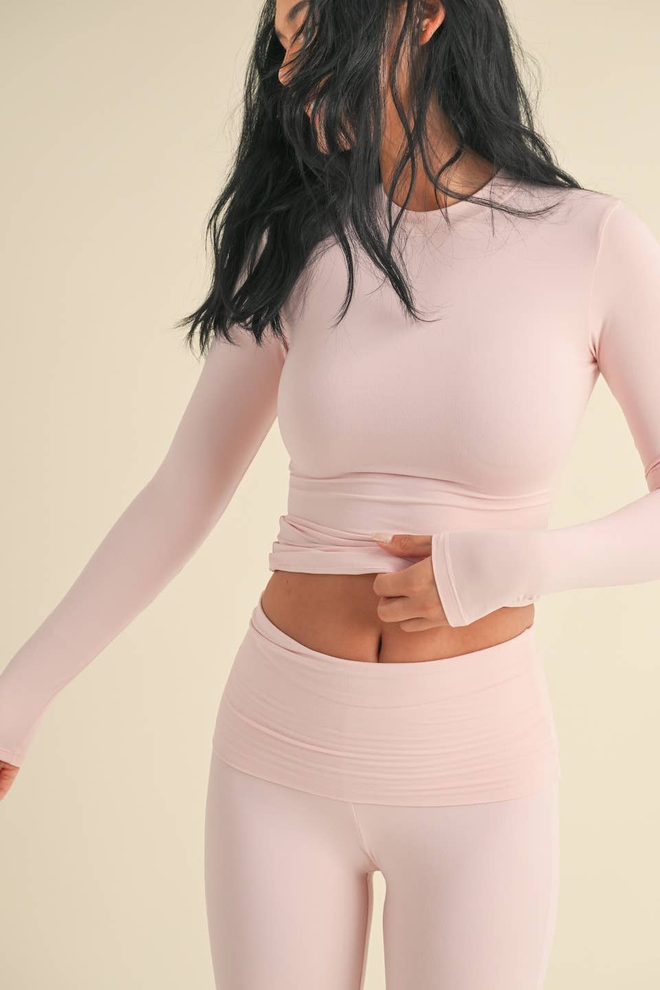 The Rosie: Long Sleeve Knit Jersey Top