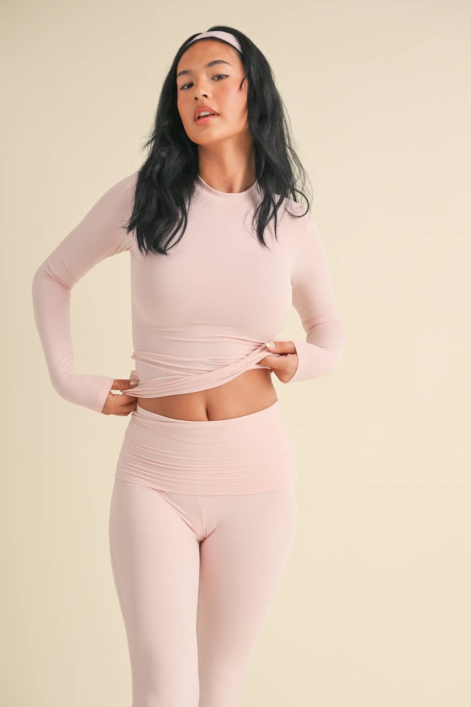 The Rosie: Long Sleeve Knit Jersey Top